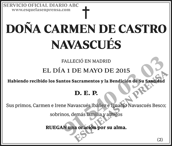Carmen de Castro Navascués